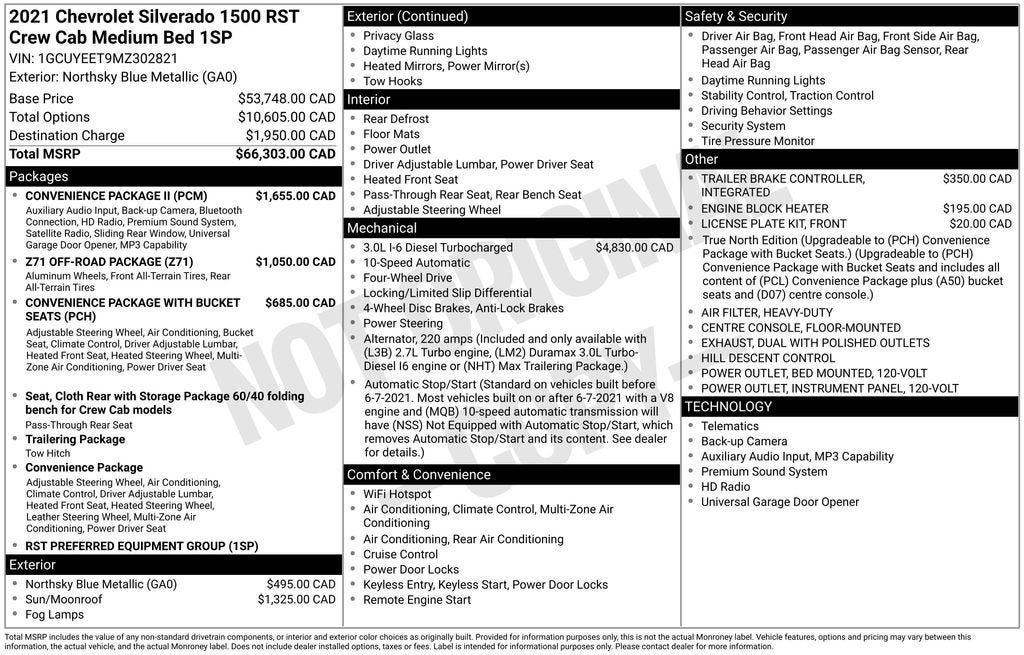 2021 Chevrolet Silverado 1500 RST