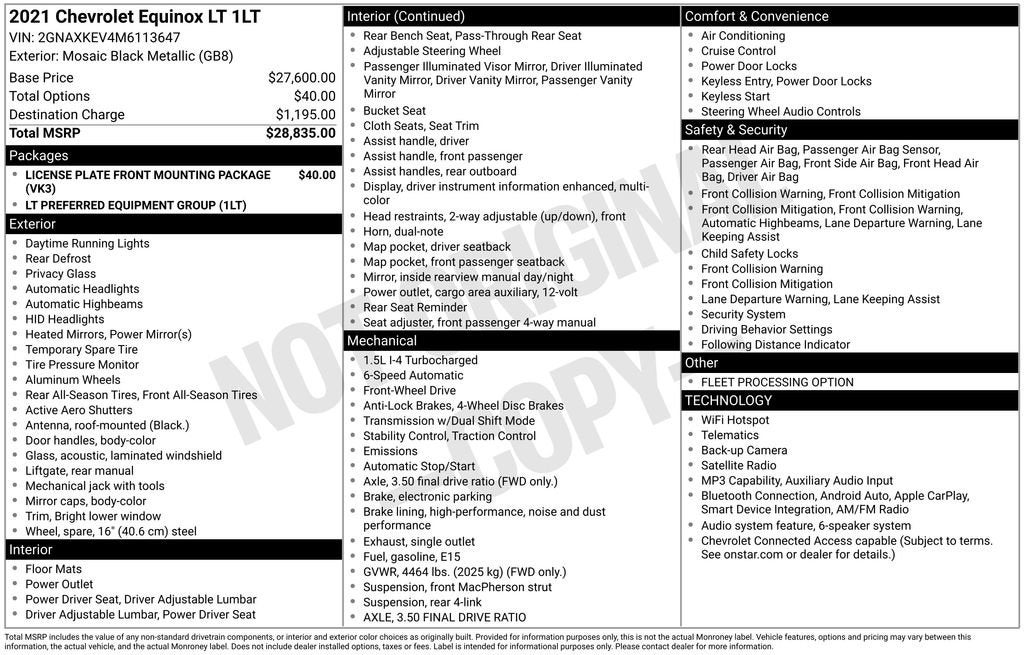 2021 Chevrolet Equinox LT