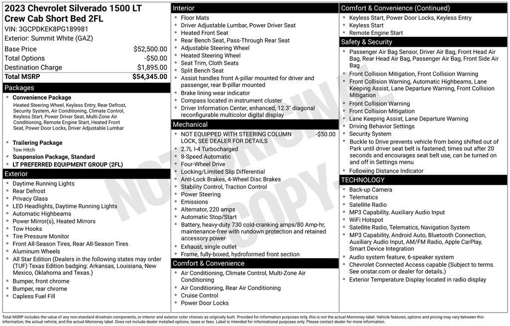 2023 Chevrolet Silverado 1500 LT