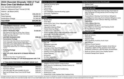 2024 Chevrolet Silverado 1500 LT Trail Boss