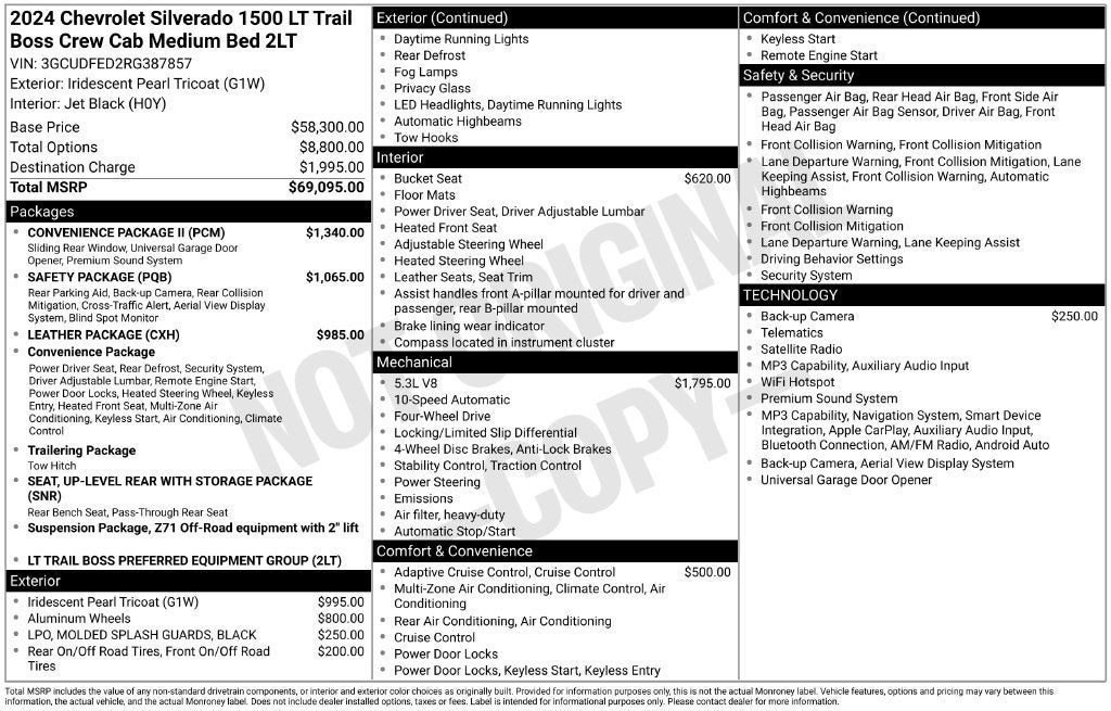2024 Chevrolet Silverado 1500 LT Trail Boss