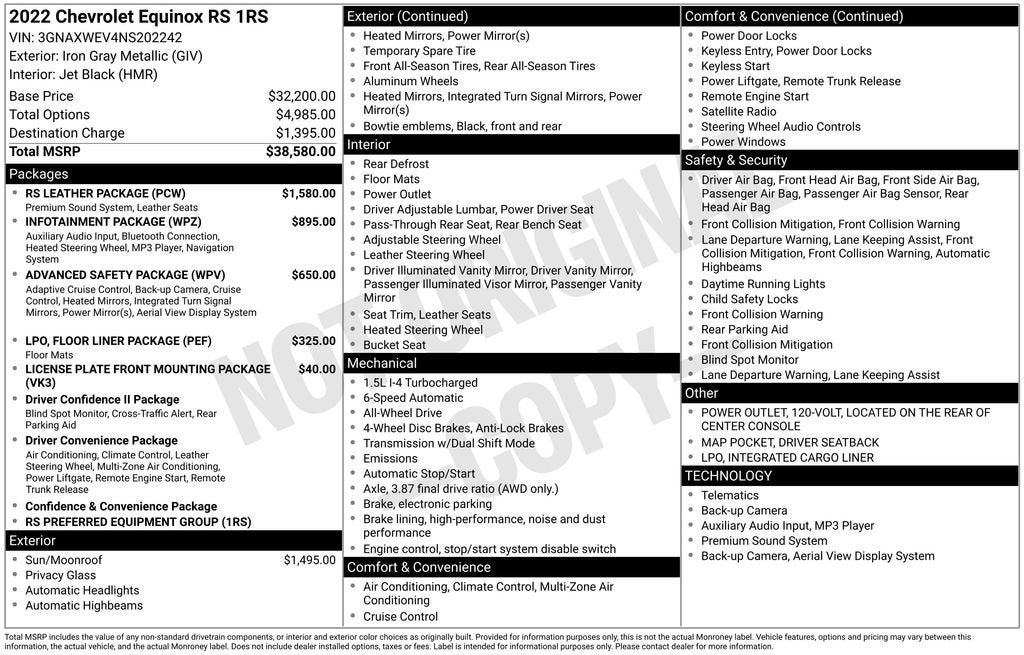 2022 Chevrolet Equinox RS