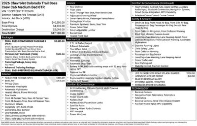 2026 Chevrolet Colorado Trail Boss