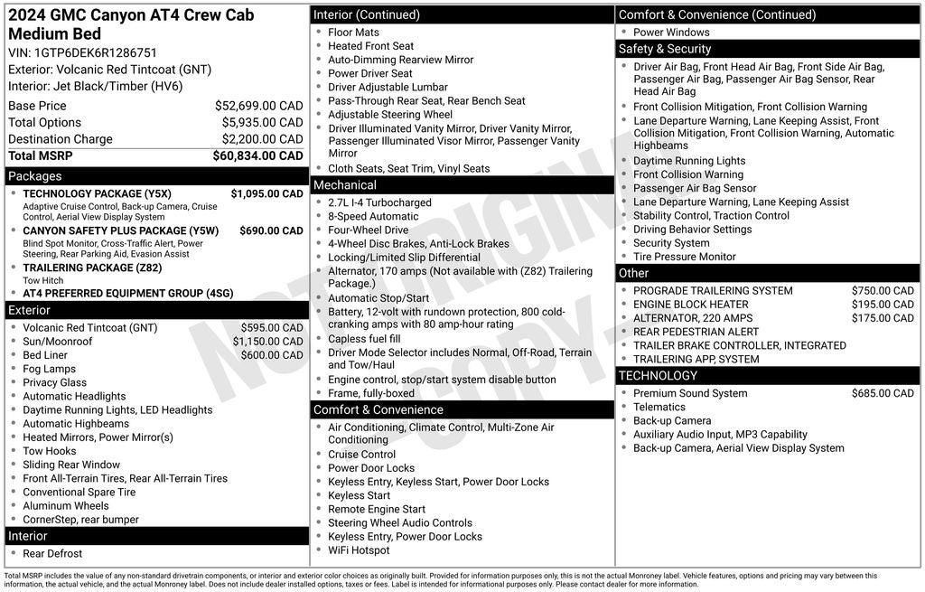 2024 GMC Canyon AT4