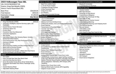 2023 Volkswagen Taos 1.5T SEL