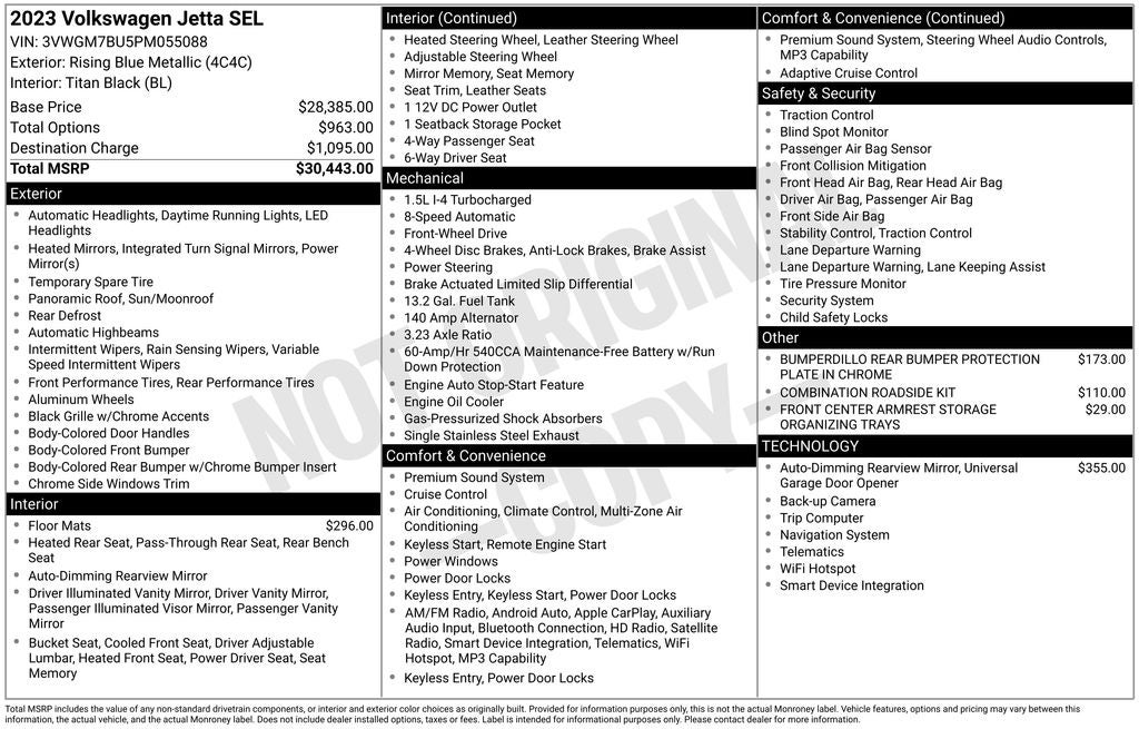 2023 Volkswagen Jetta 1.5T SEL