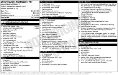 2025 Chevrolet TrailBlazer LT
