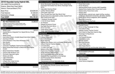 2018 Hyundai Ioniq Hybrid SEL