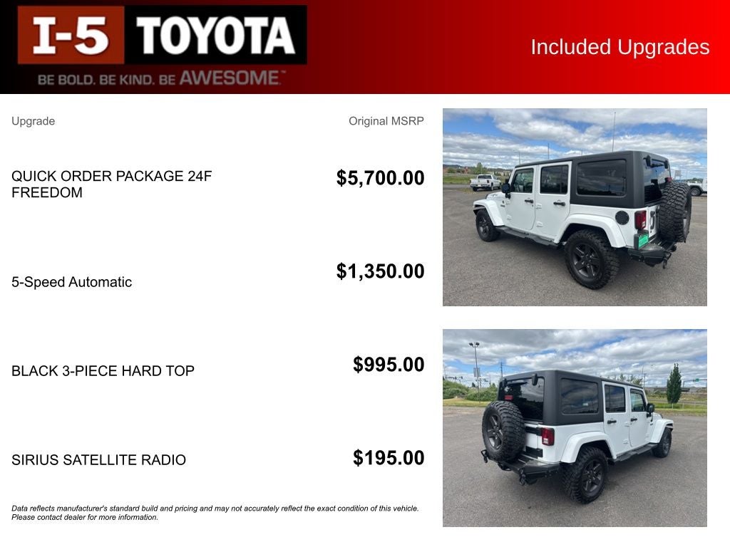 2016 Jeep Wrangler Unlimited Sport