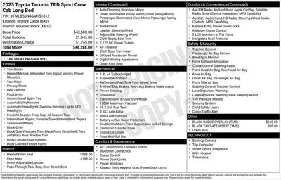 2025 Toyota Tacoma TRD Sport