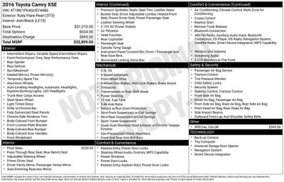 2016 Toyota Camry XSE V6