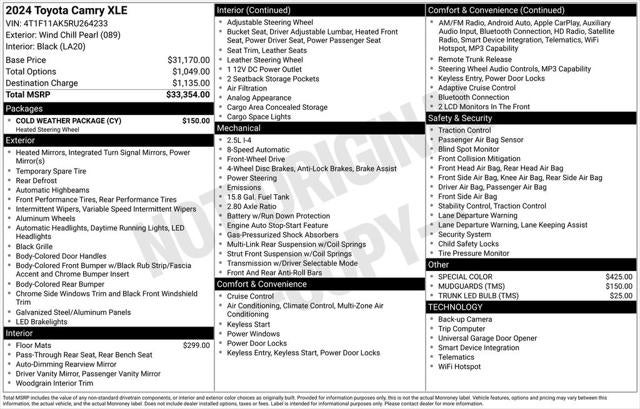 2024 Toyota Camry XLE