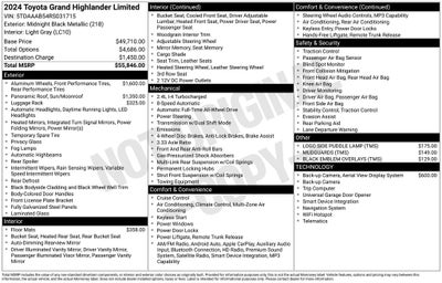 2024 Toyota Grand Highlander Limited