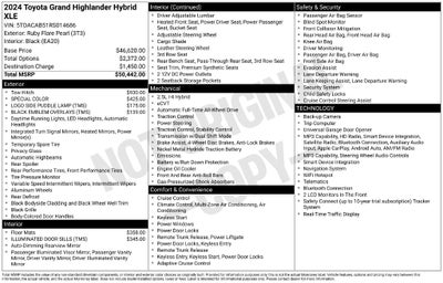 2024 Toyota Grand Highlander Hybrid XLE