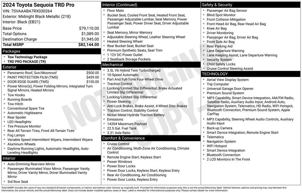 2024 Toyota Sequoia TRD Pro