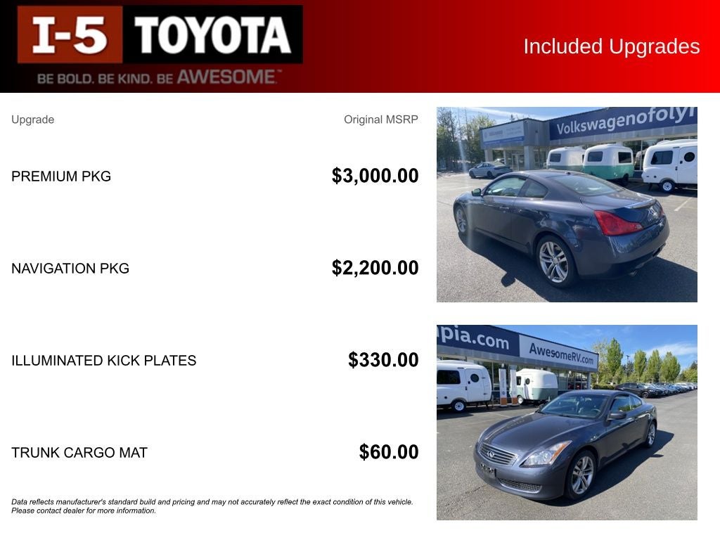 2009 INFINITI G37 X