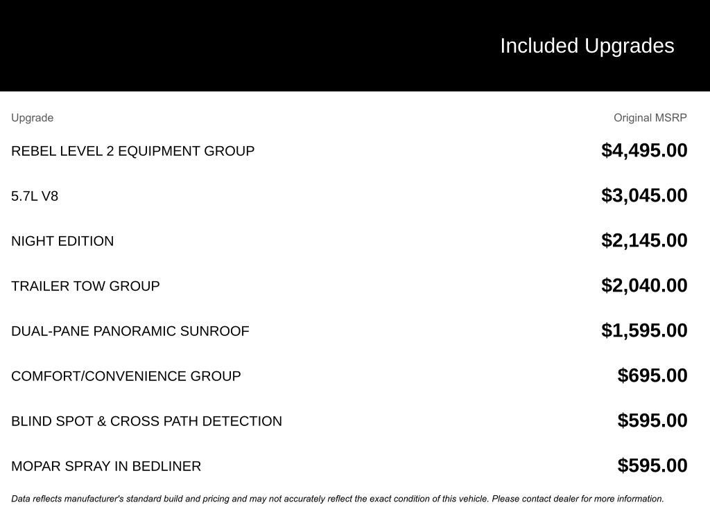 2024 RAM 1500 Rebel Crew Cab 4x4 5'7' Box