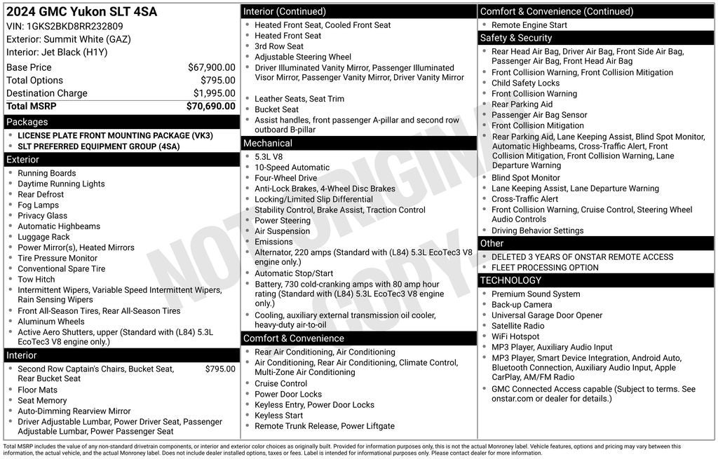 2024 GMC Yukon 4WD SLT