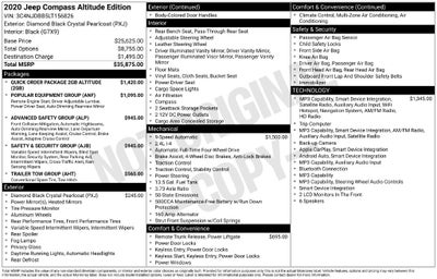 2020 Jeep Compass Altitude 4x4