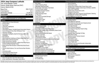 2024 Jeep Compass Latitude 4x4