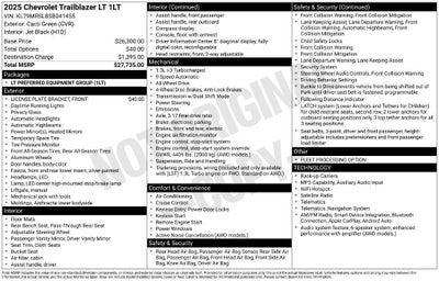 2025 Chevrolet Trailblazer AWD LT