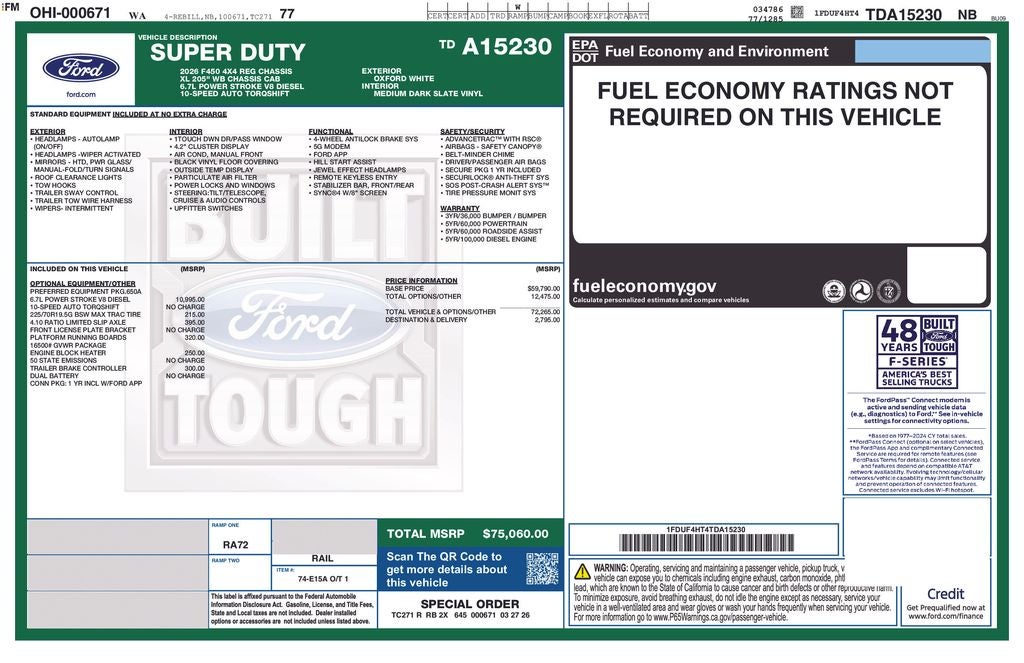 2026 Ford F-450SD DRW