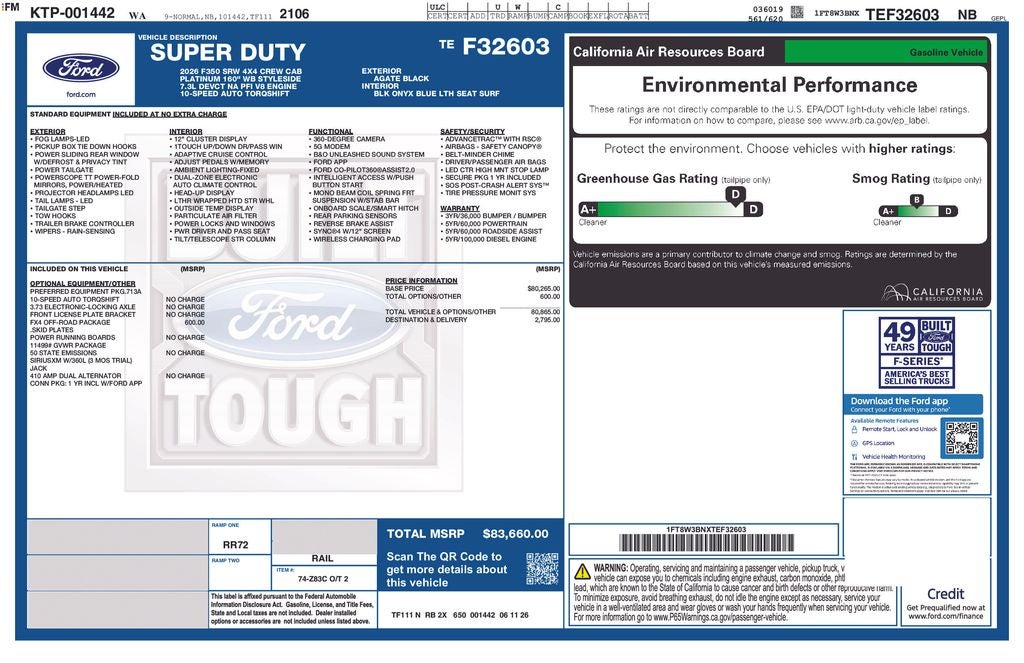2026 Ford F-350SD Platinum