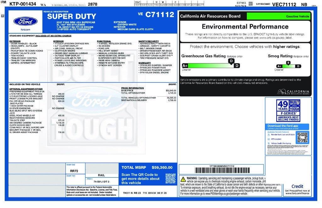 2027 Ford Super Duty F-350 SRW XL