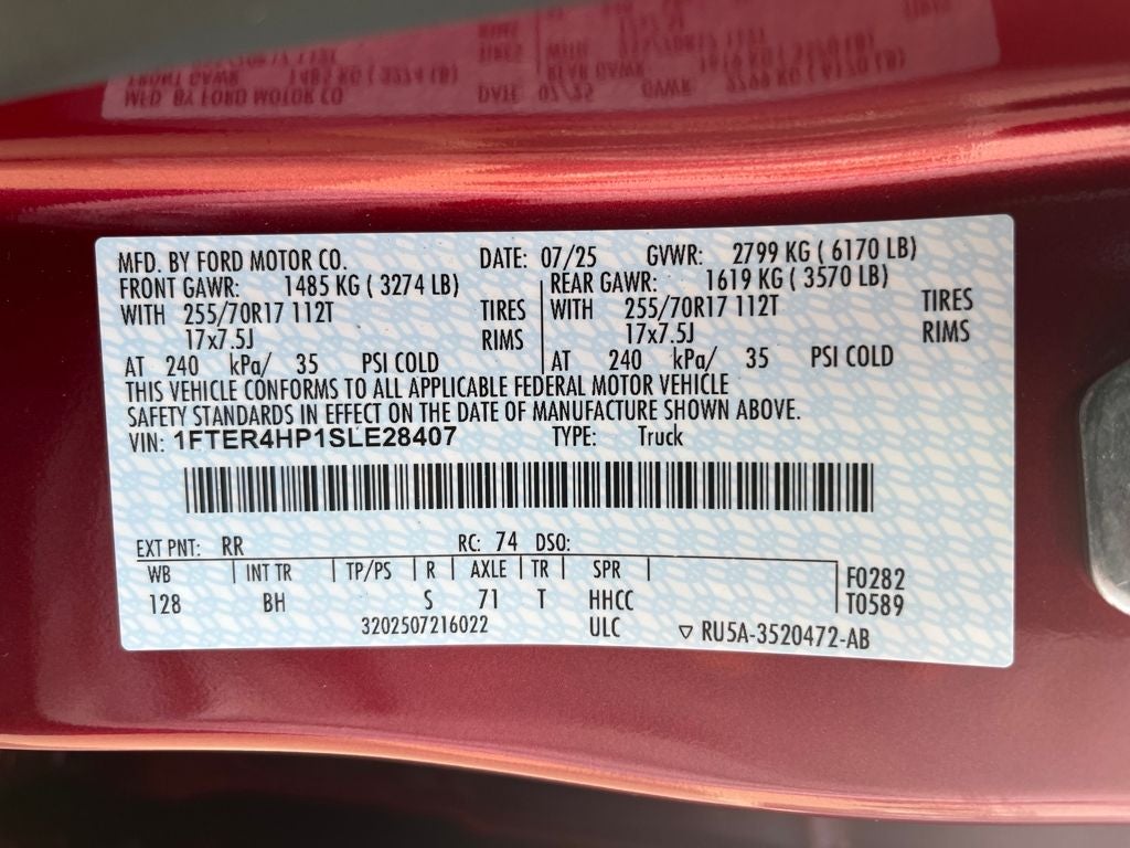 2025 Ford Ranger XLT