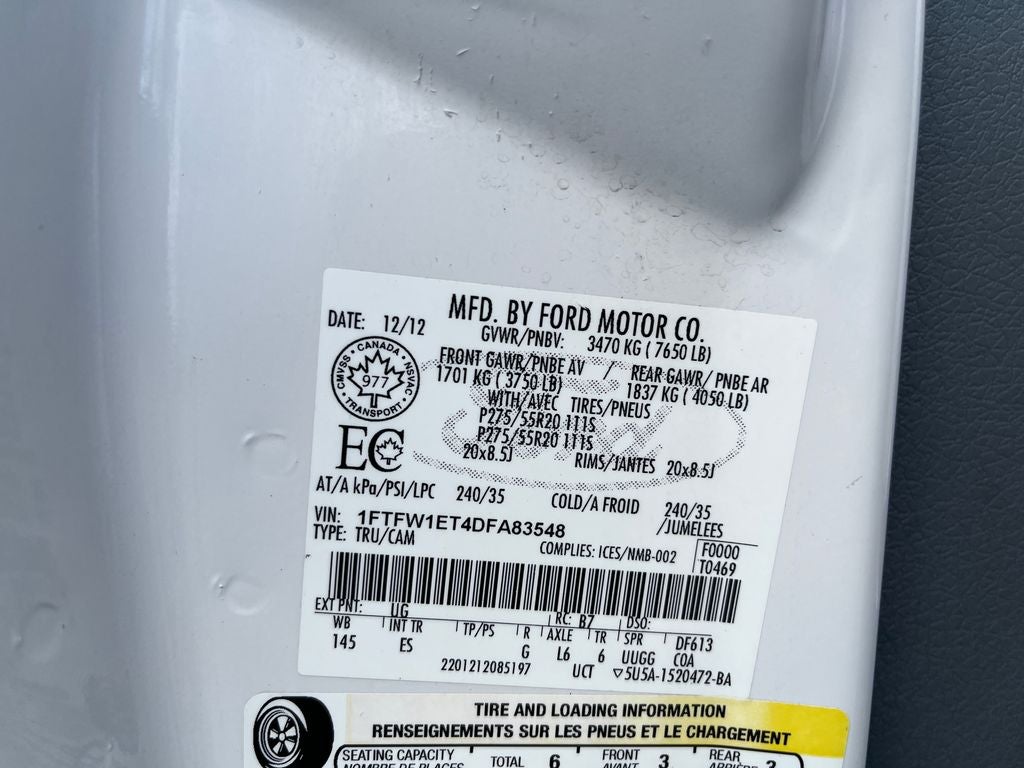 2013 Ford F-150 Lariat