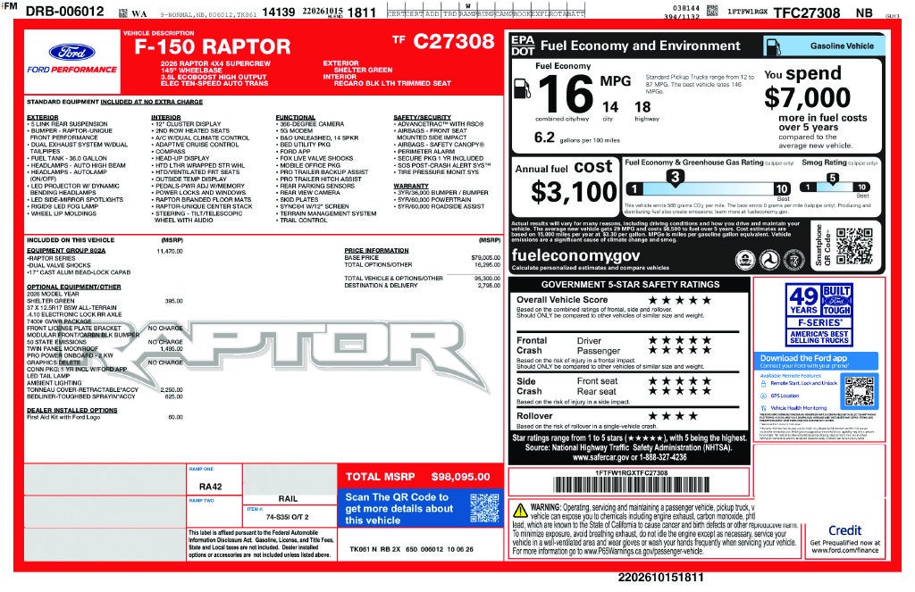 2026 Ford F-150 Raptor