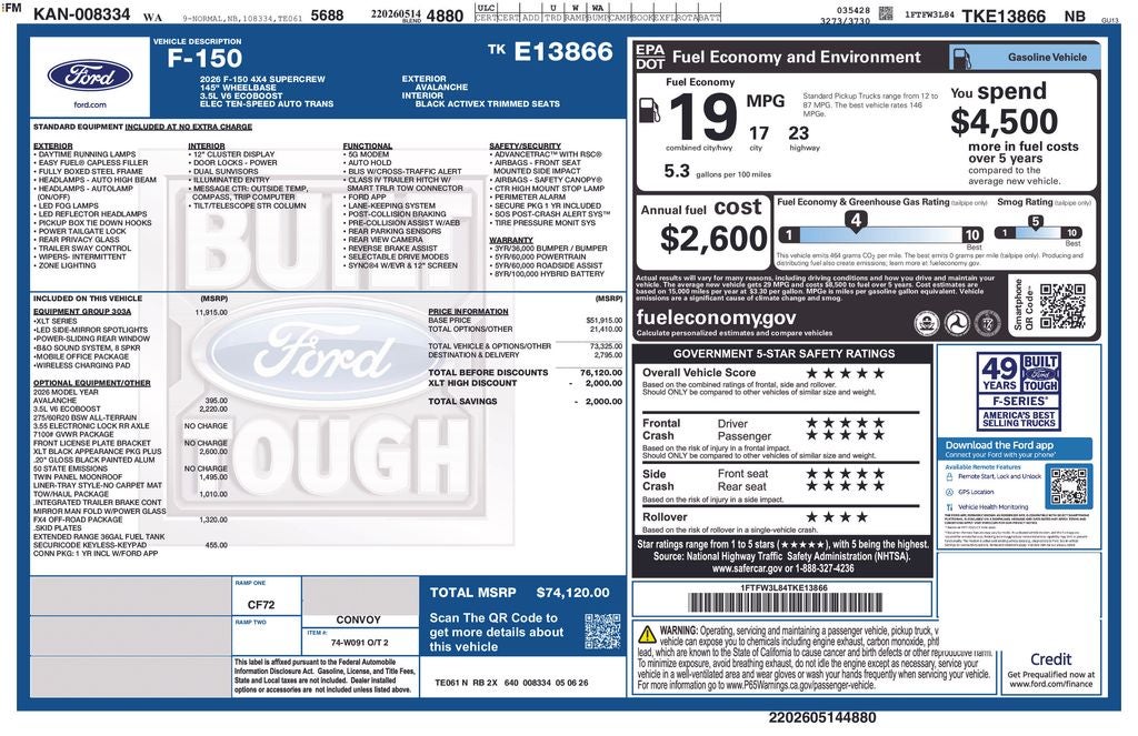 2026 Ford F-150 XLT