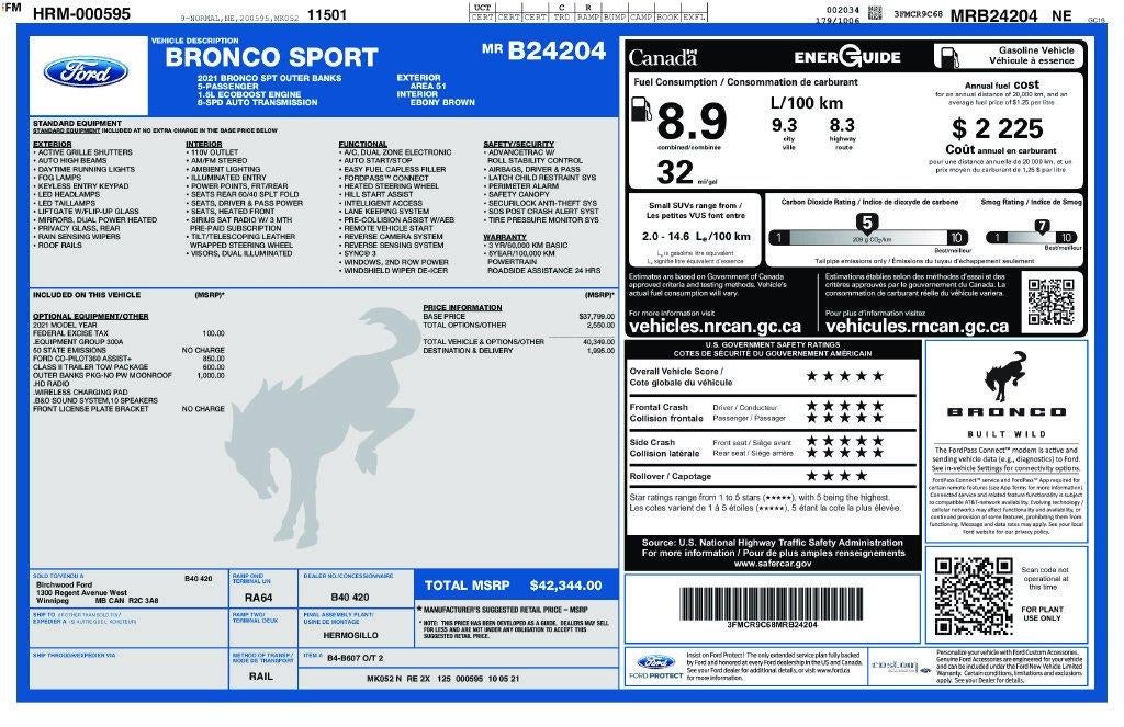 2021 Ford Bronco Sport Outer Banks