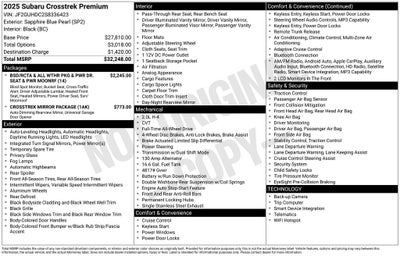 2025 Subaru Crosstrek Premium