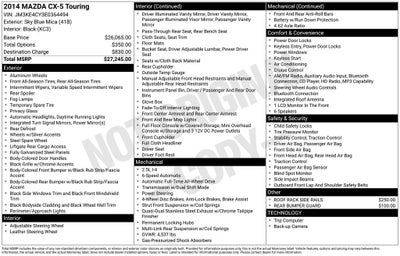 2014 Mazda Mazda CX-5 Touring