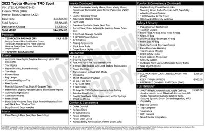 2022 Toyota 4Runner TRD Sport